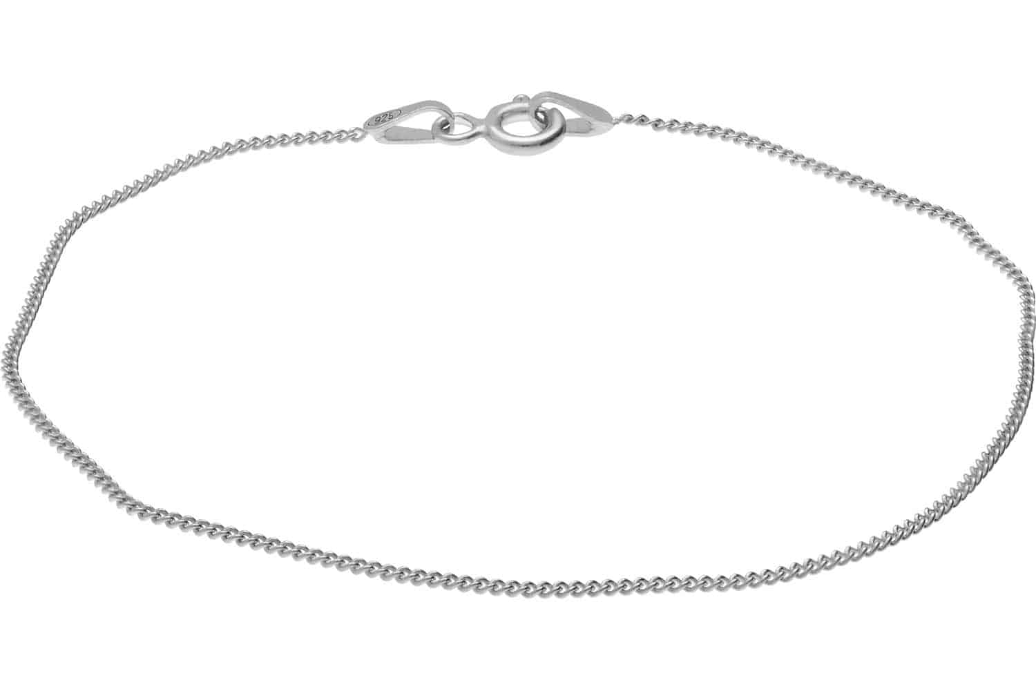 925er Silber Panzerarmband rhodiniert von Piercingline